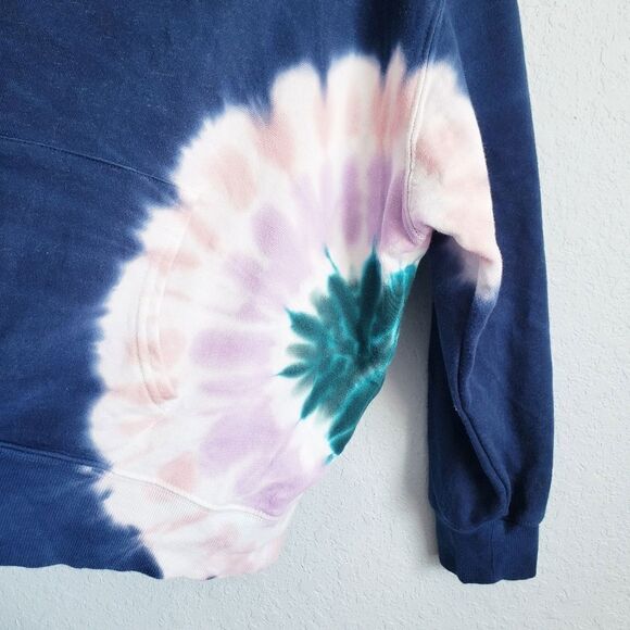 Wildfox Navy Tie Dye Hoodie - Picture 2 of 7